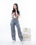 Jeans Fashion Nova Metalizado