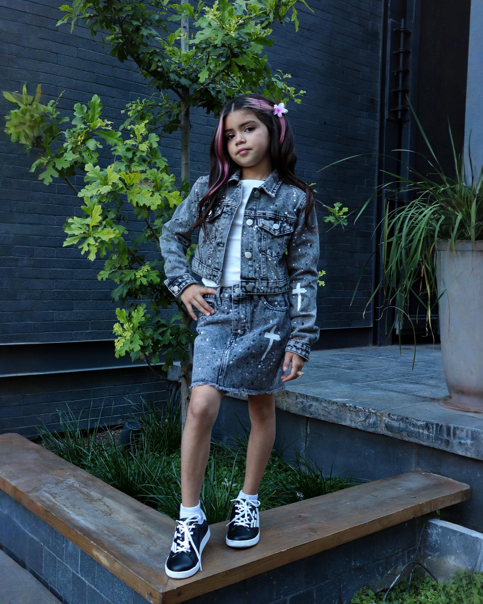 Conjunto Fashion Nova Kids gris