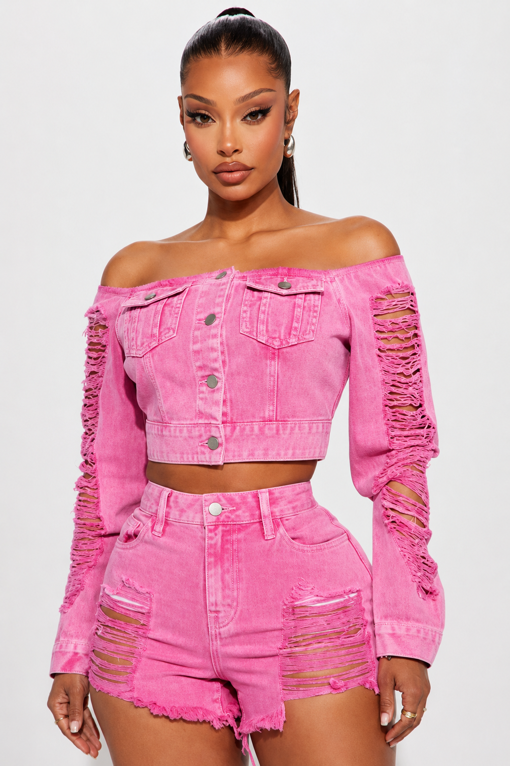 Short FashionNova Pink