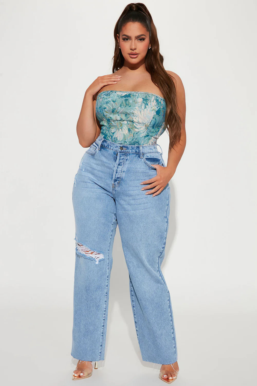 Jeans Fashion Nova celeste Mom