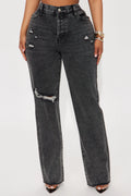 Jeans Fashion Nova gris Mom