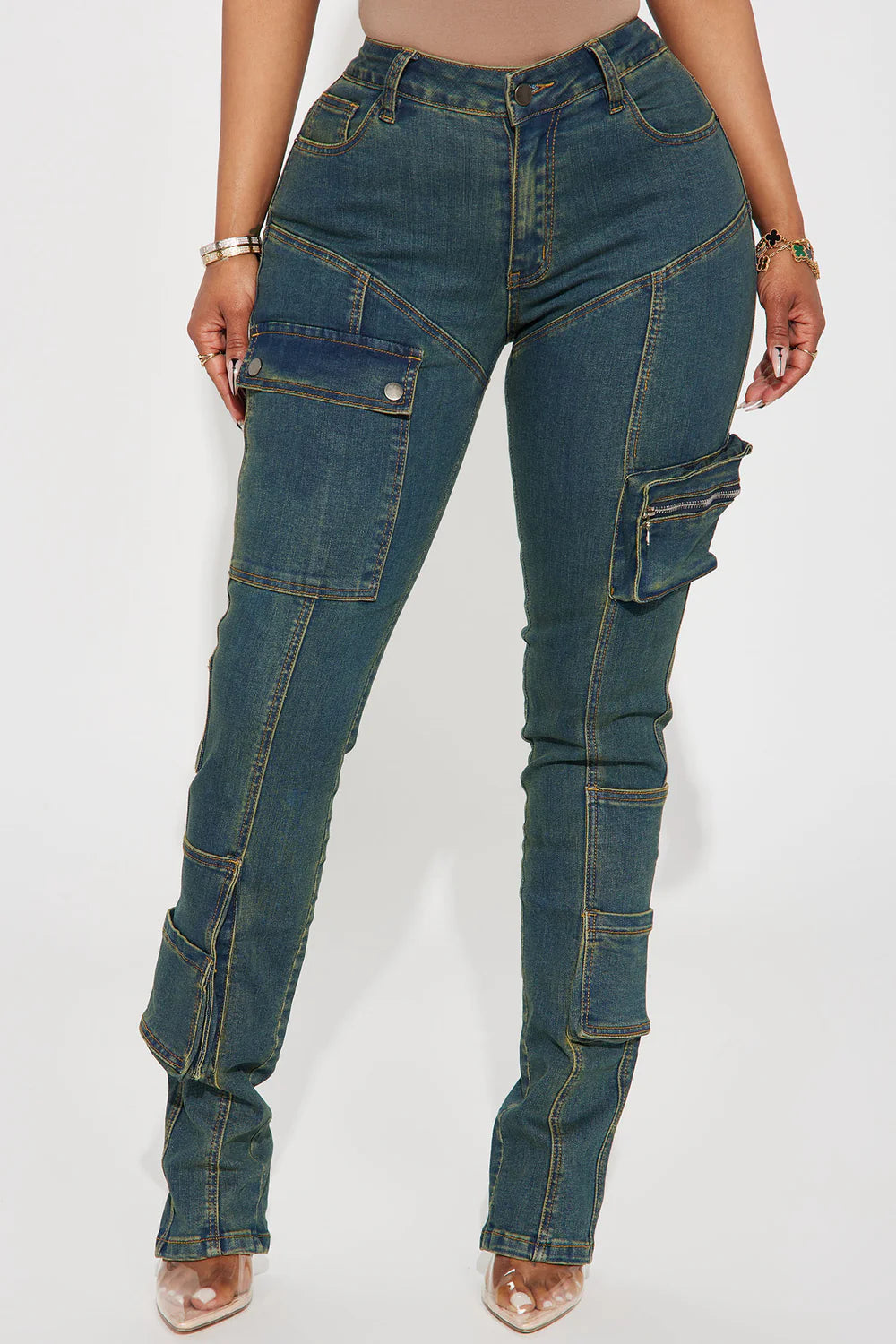 Jeans Fashion Nova Verde
