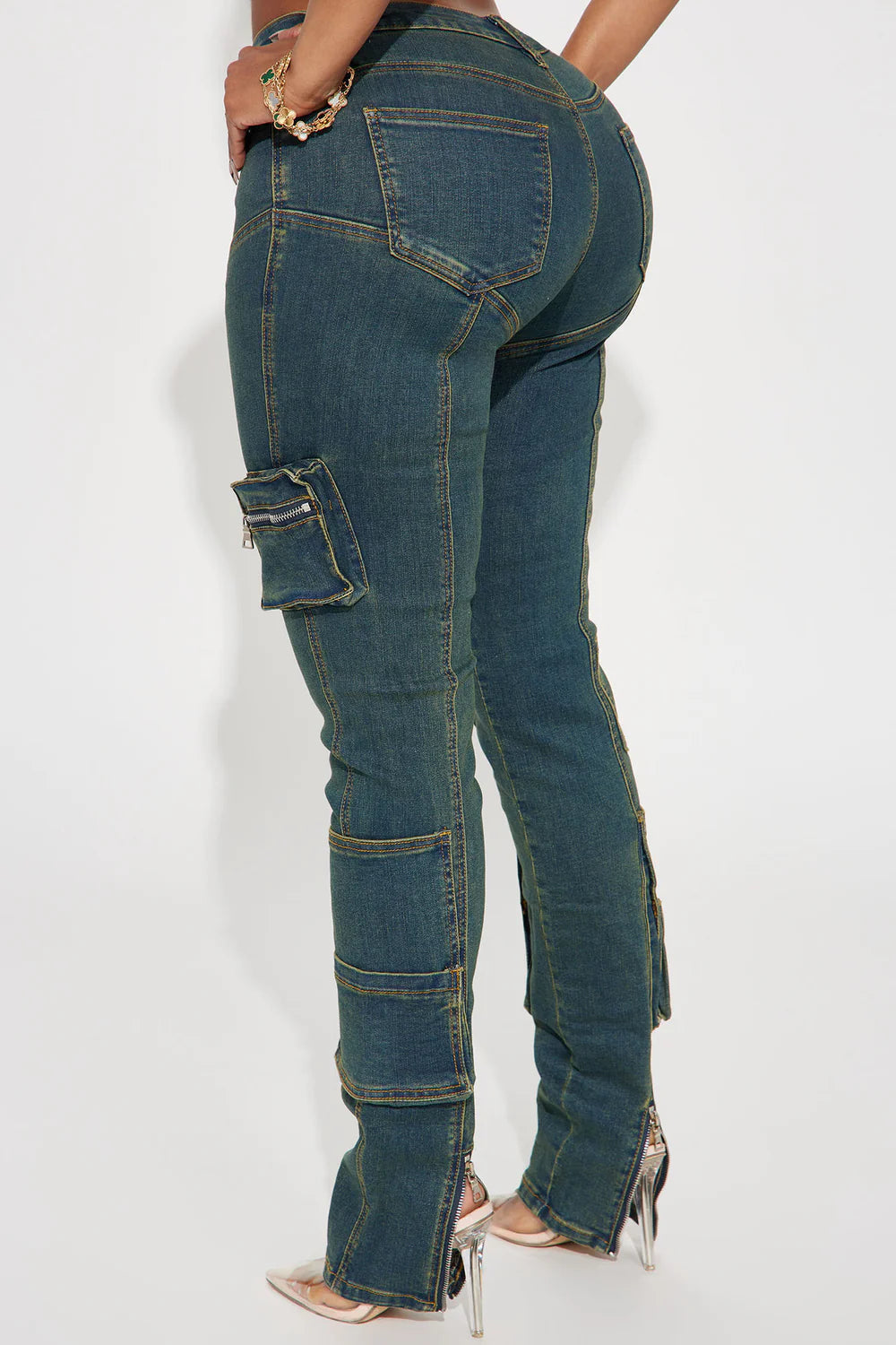 Jeans Fashion Nova Verde