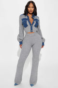 Conjunto fashion nova gris