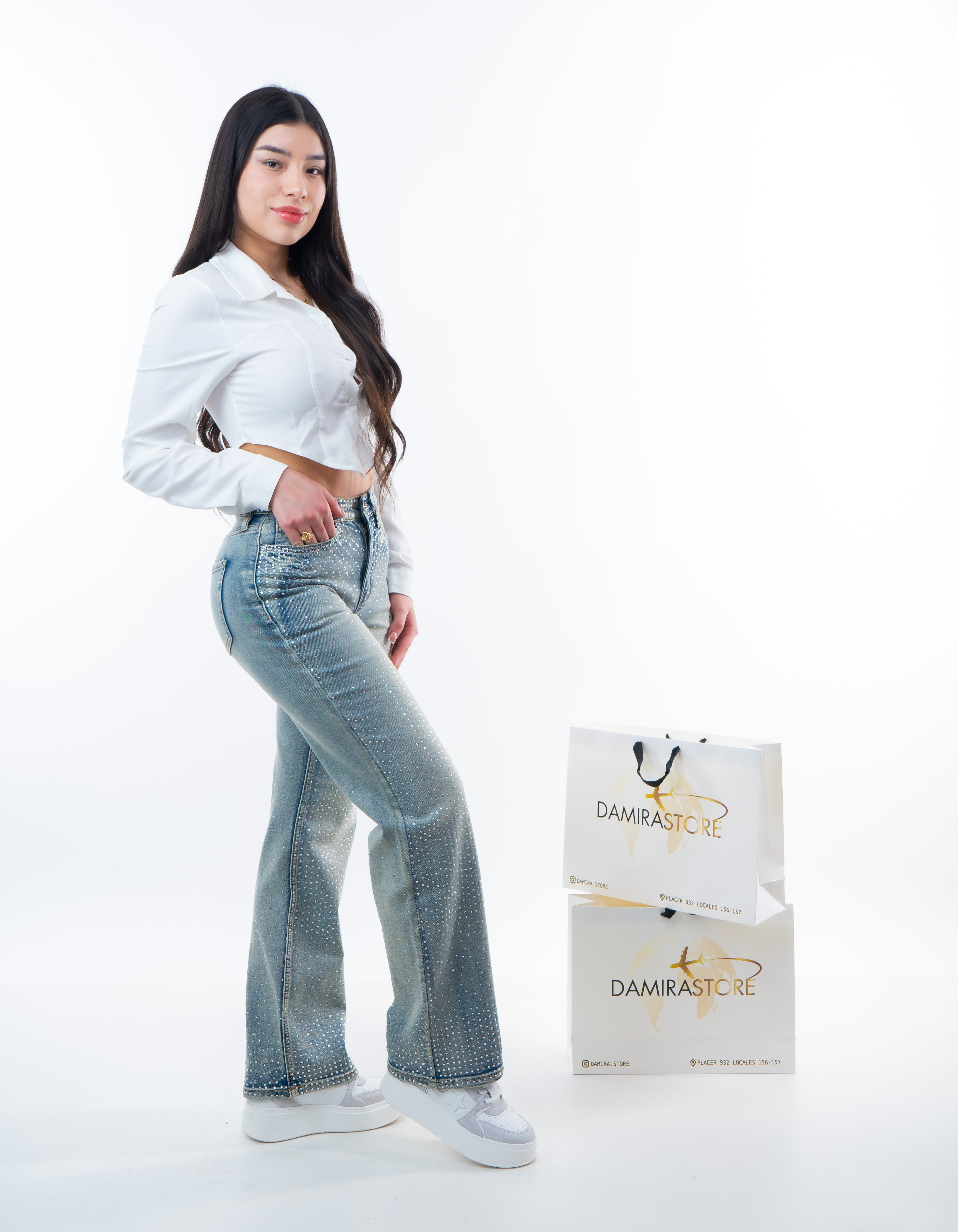 Jeans Fashion Nova brillos