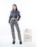 Jeans Fashion Nova Gris