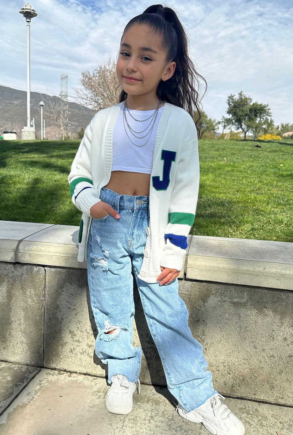 Jean Fashion Nova Kids celeste