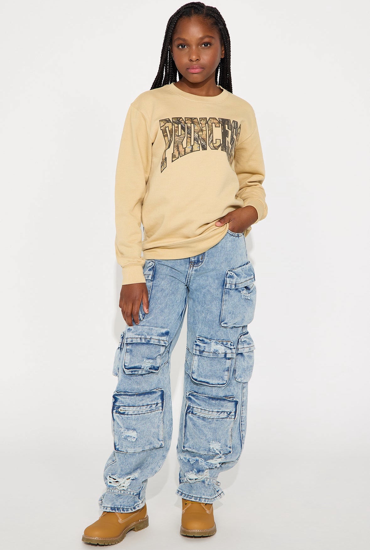Jeans Fashion Nova Kids celeste
