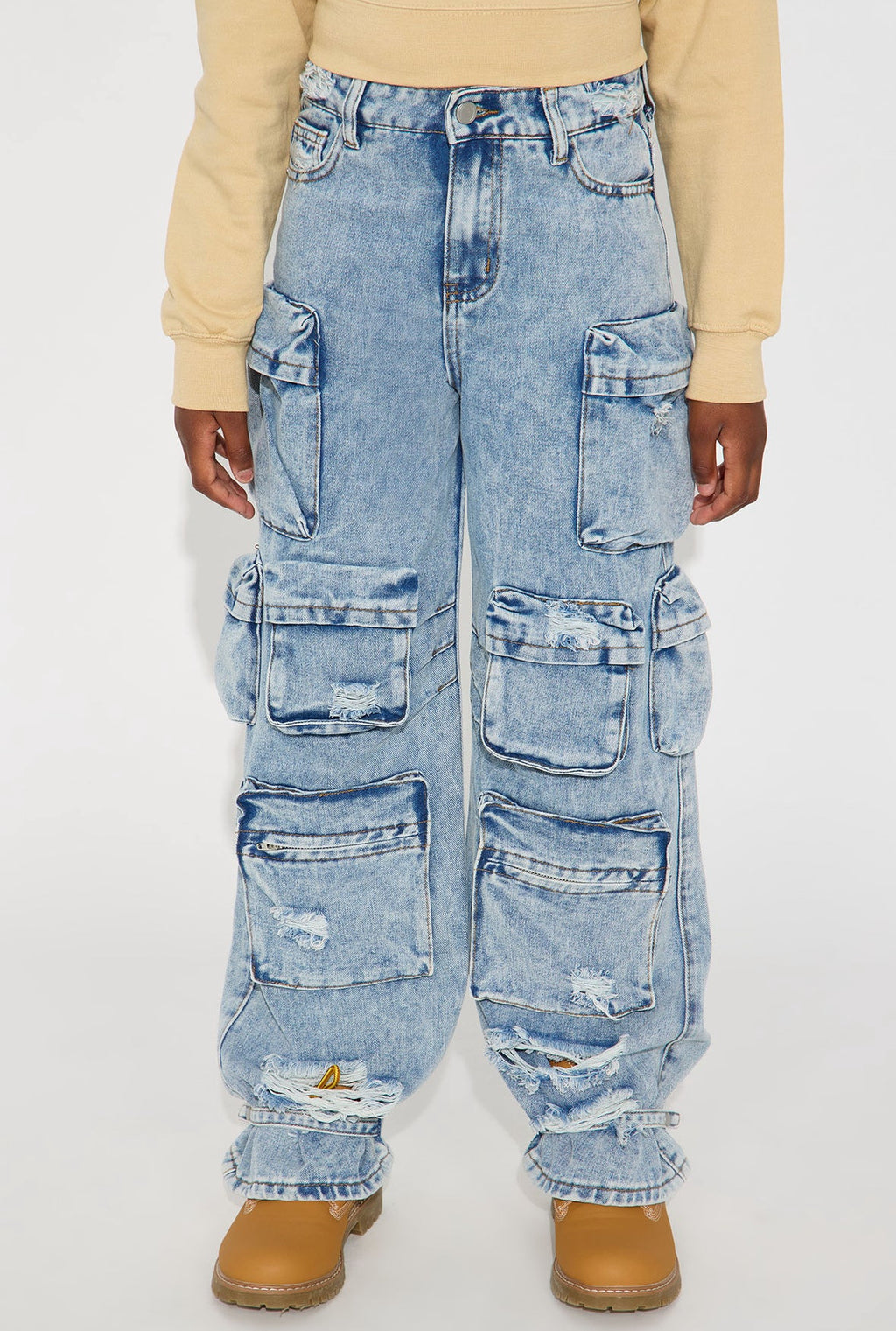 Jeans Fashion Nova Kids celeste