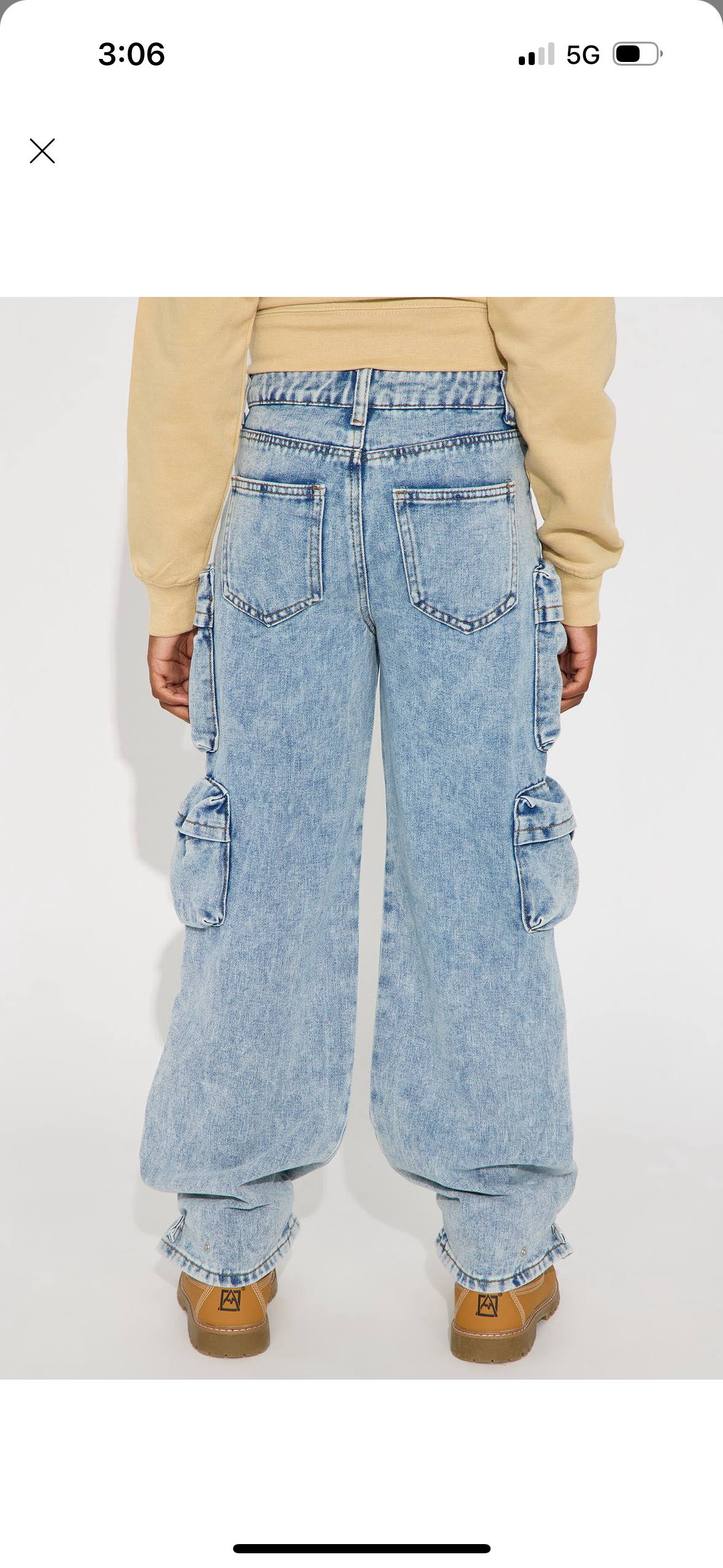 Jeans Fashion Nova Kids celeste