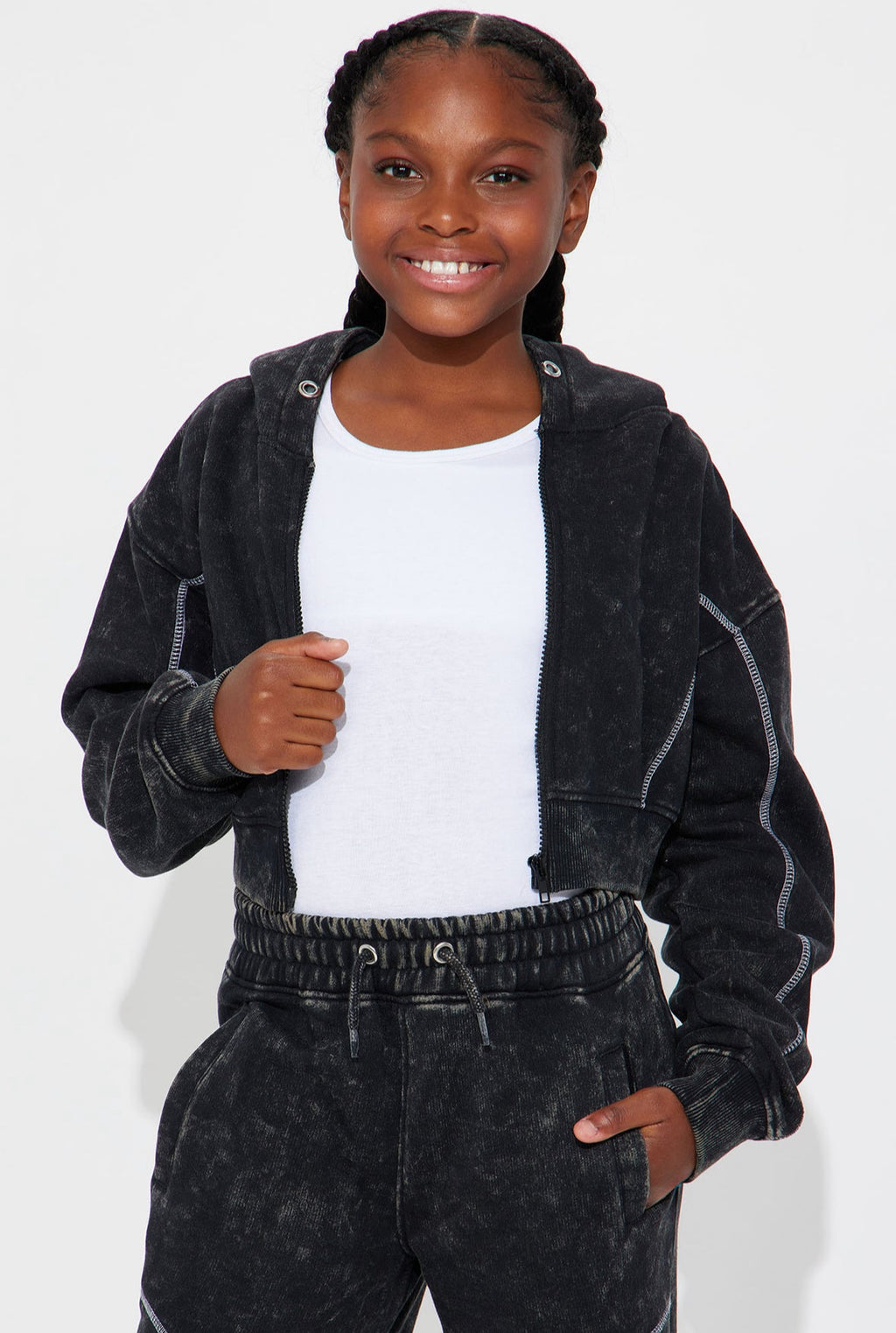 Conjunto Fashion Nova Kids negro