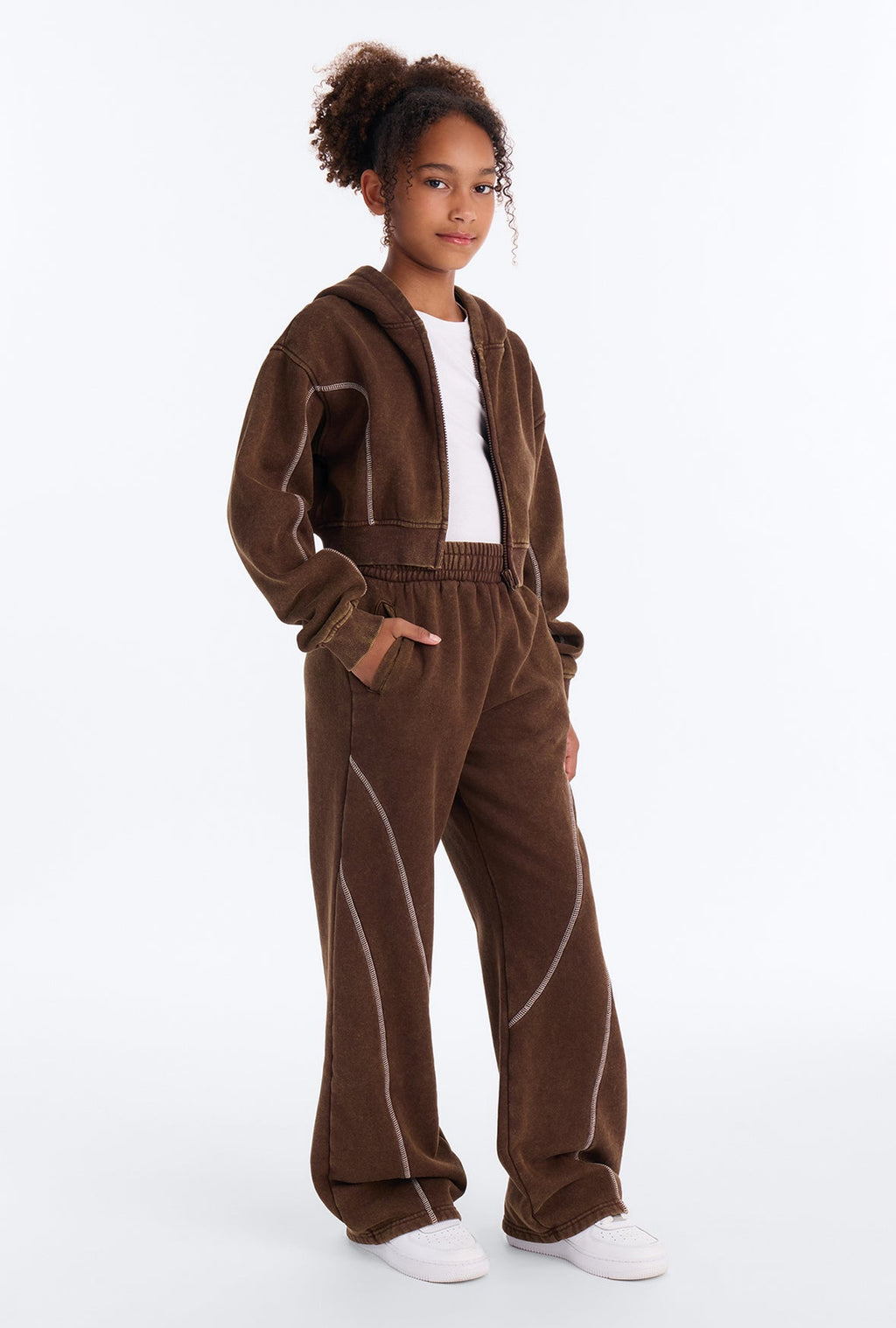 Conjunto Fashion Nova café Kids