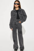 Conjunto Fashion Nova Kids gris