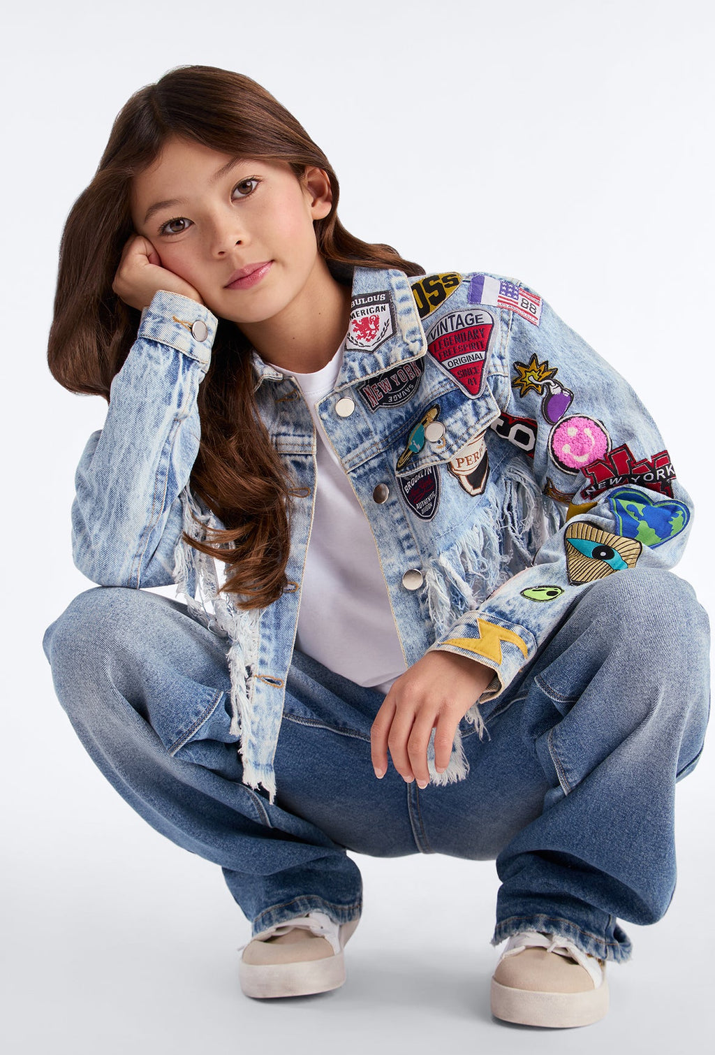 Jacket Fashion Nova Kids celeste