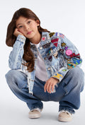 Jacket Fashion Nova Kids celeste