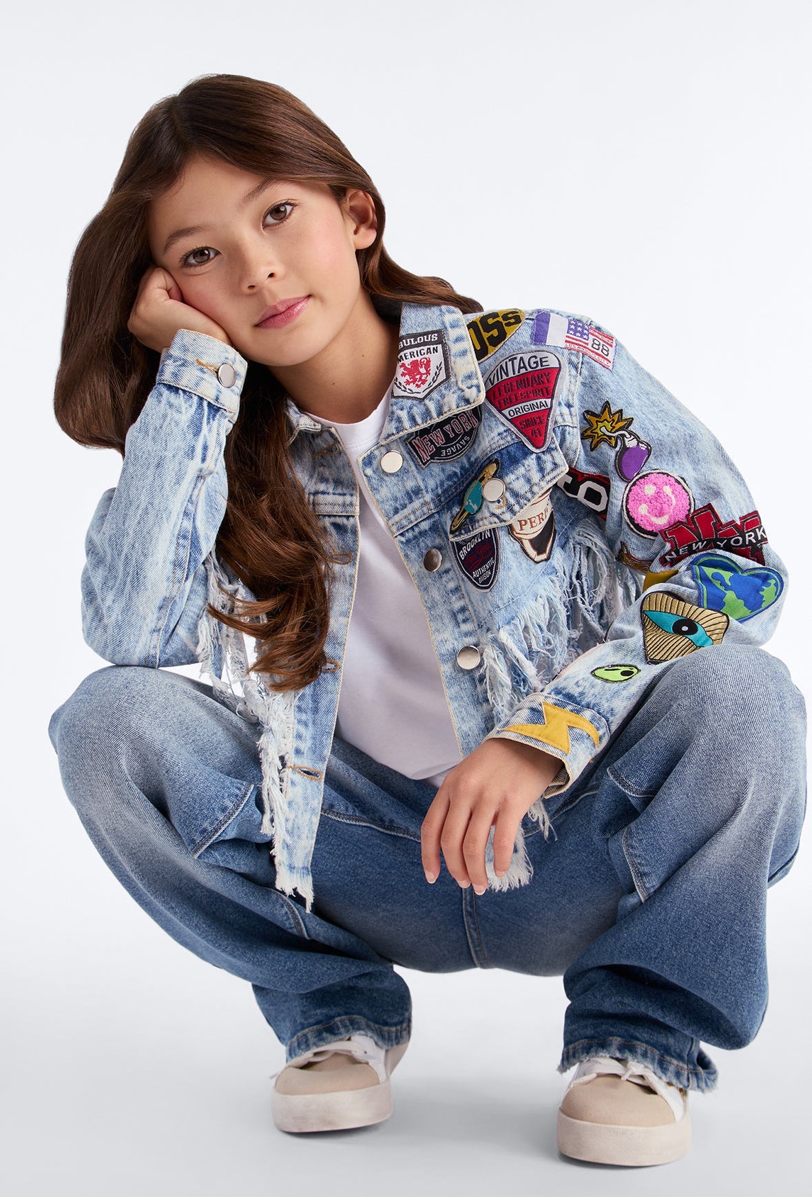 Jacket Fashion Nova Kids celeste