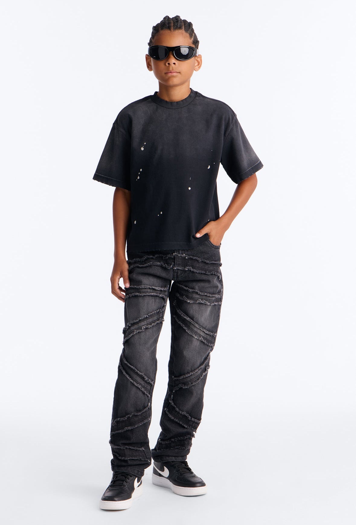 Jeans Fashion Nova Kids negro