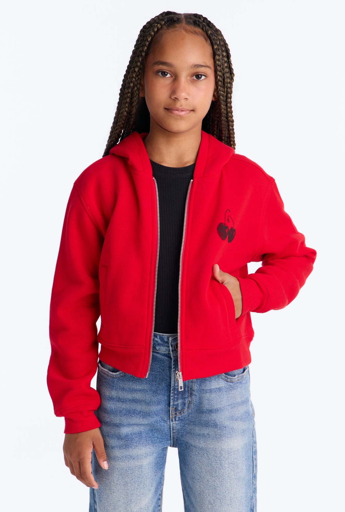 Poleron Fashion Nova Kids Cherry