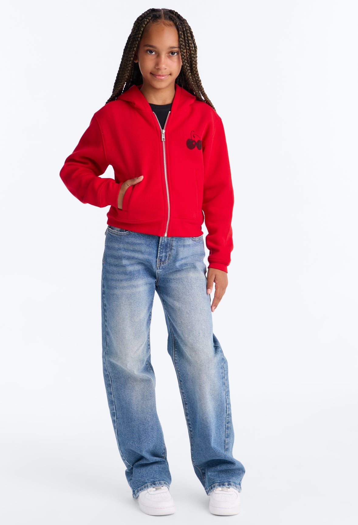 Poleron Fashion Nova Kids Cherry