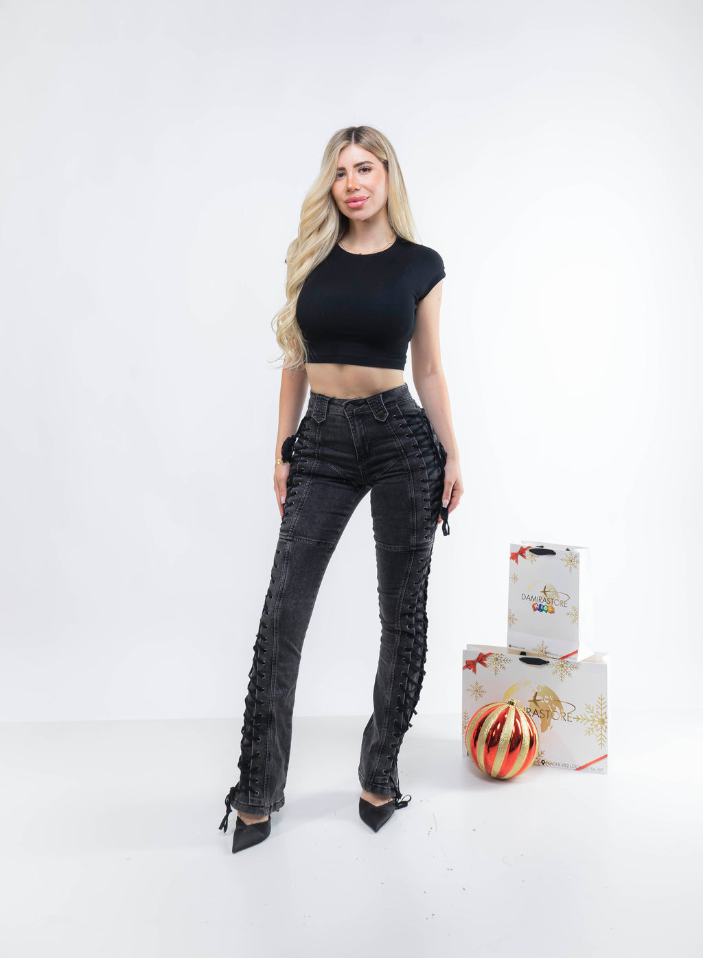 Jeans Fashion Nova Negro
