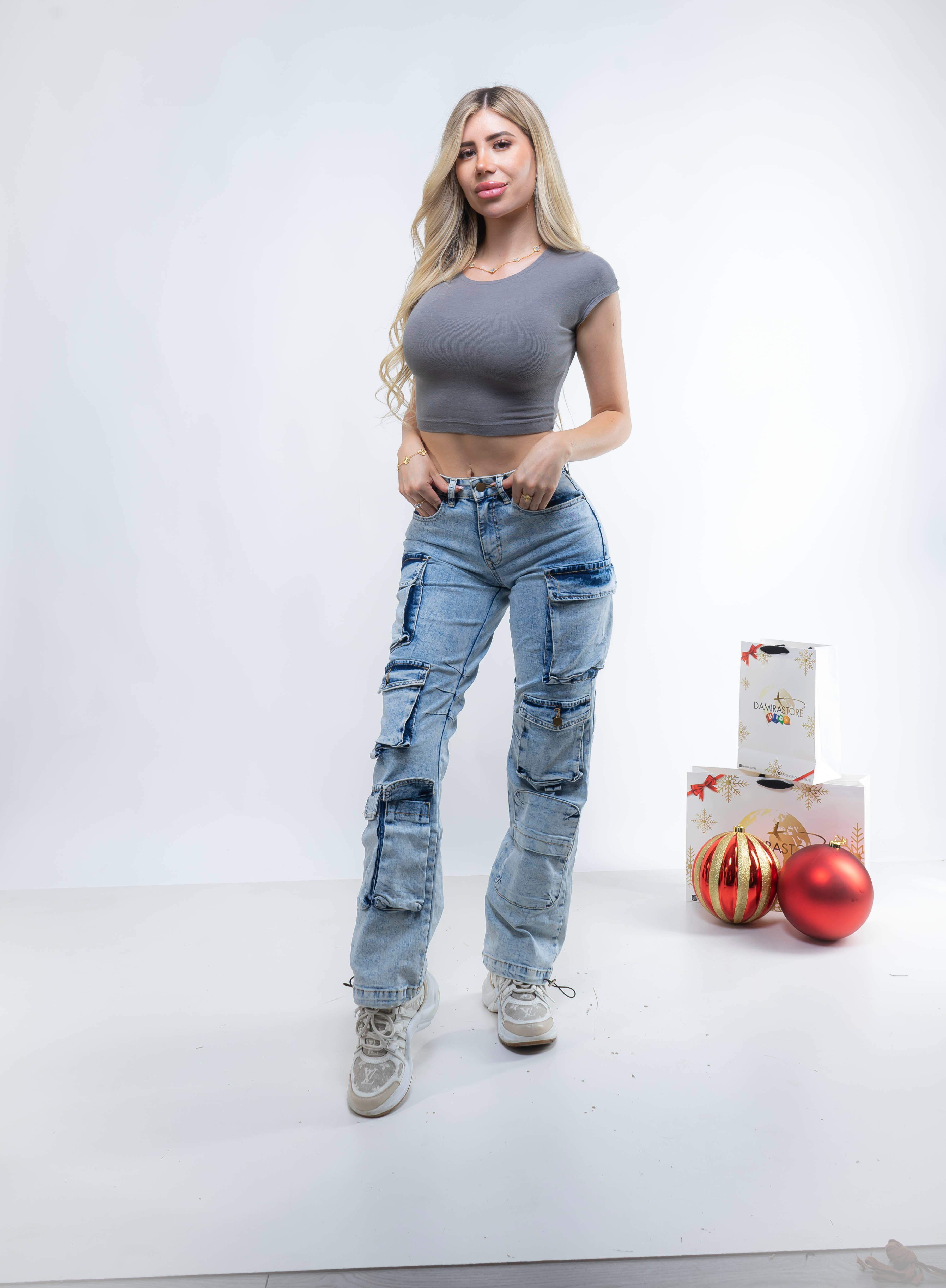Jeans Fashion Nova celeste