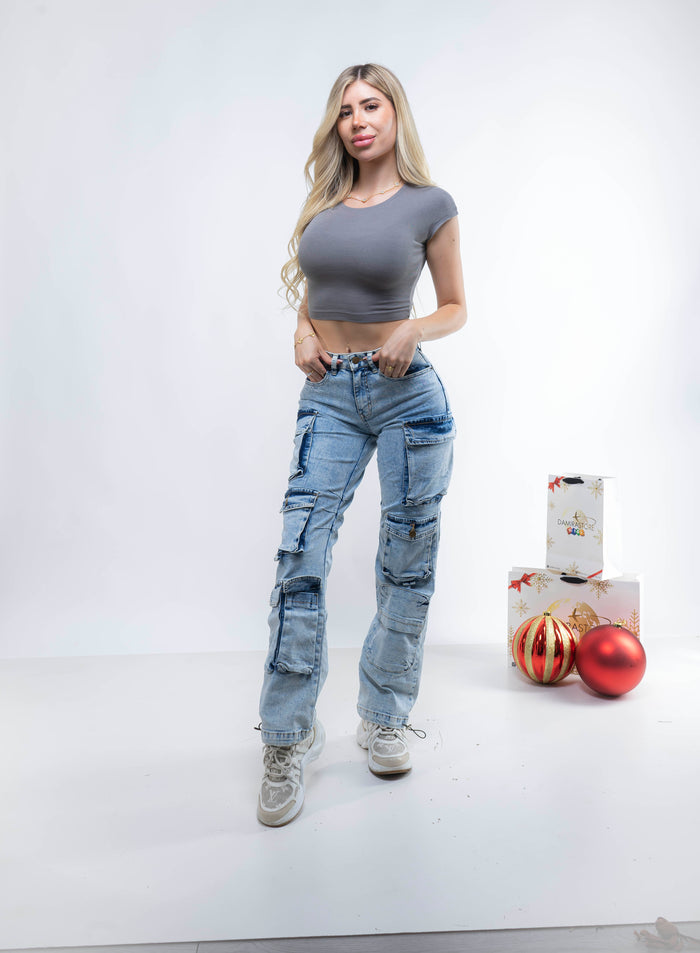 Jeans Fashion Nova celeste